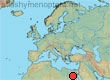 Melecta angustilabris, COUNTRIES
