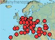 Thyreus spp, countries