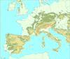 europe with altitudes